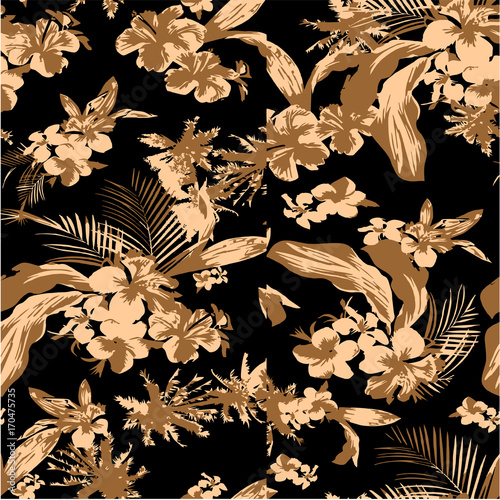Seamless flower pattern.