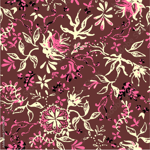 Seamless flower pattern.