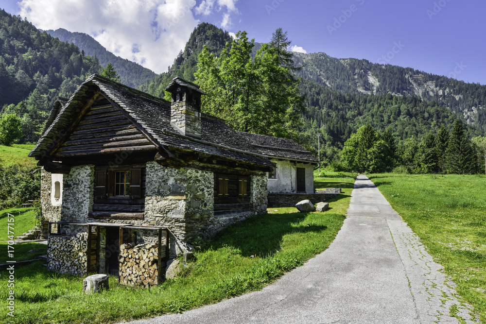rustic house in valle Maggia