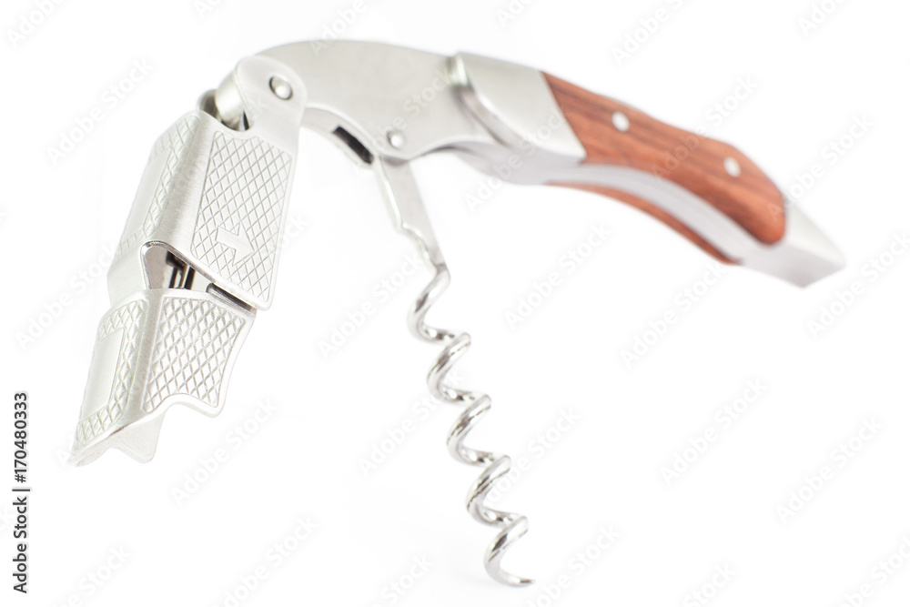 Corkscrew isolated on white background Corkscrew isolated on white background