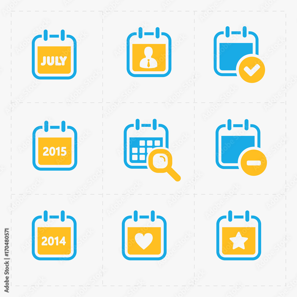 Vector Calendar Icons Vector Calendar Icons