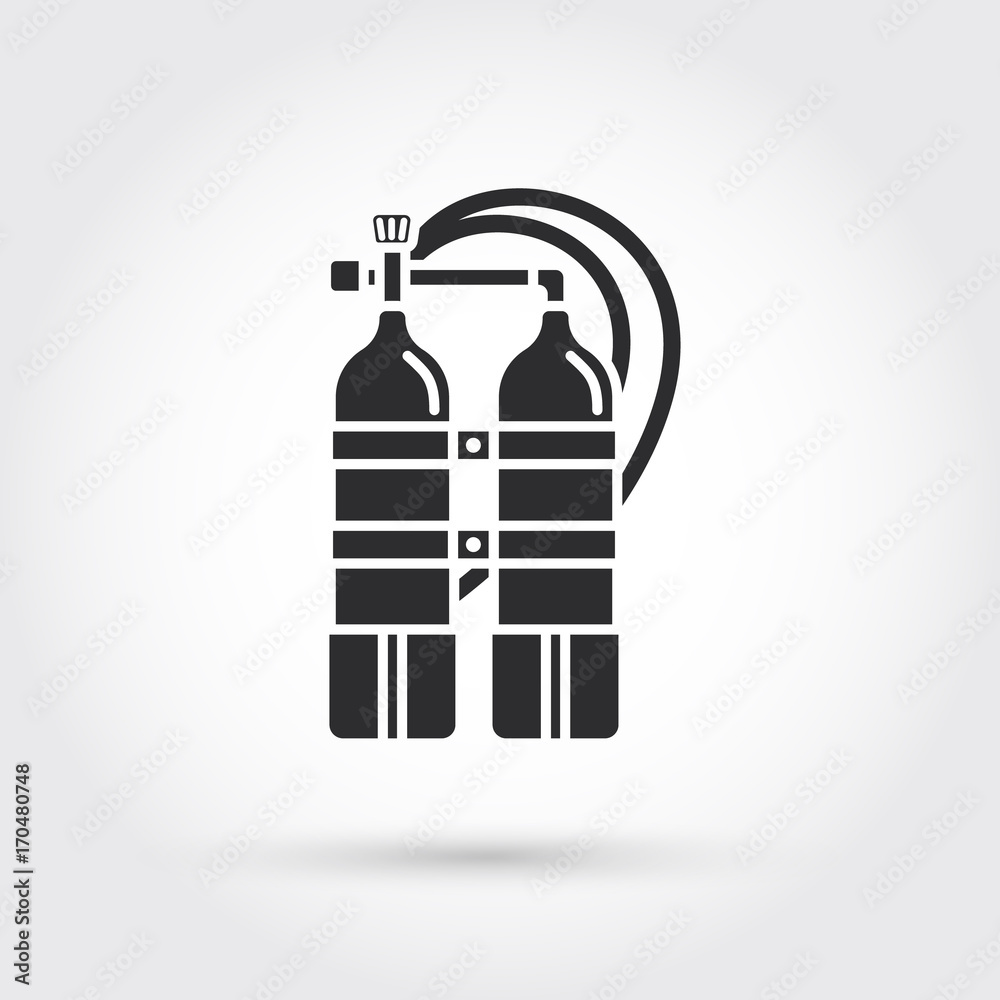 scuba diving tank icon scuba diving tank icon