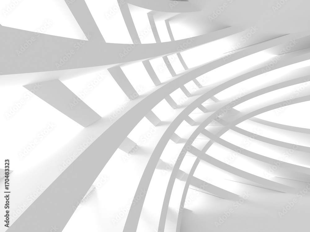 Obraz premium Abstract Modern White Architecture Background