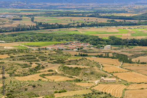 The town of Gallipienzo de Navarra in Spain