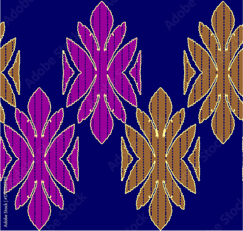 Leaf border with color background