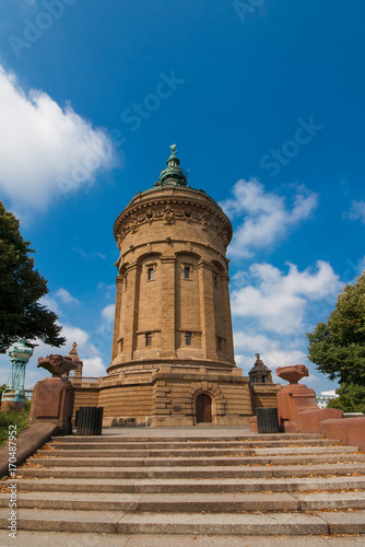 Obraz na płótnie Wasserturm in Mannheim