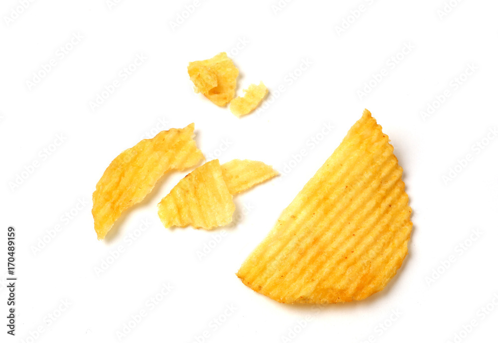 chips on a white background chips on a white background