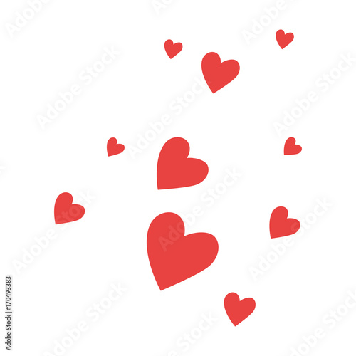 hearts love pattern background vector illustration design