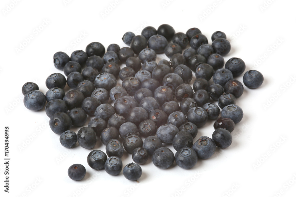 berry of blueberries on a white background berry of blueberries on a white background