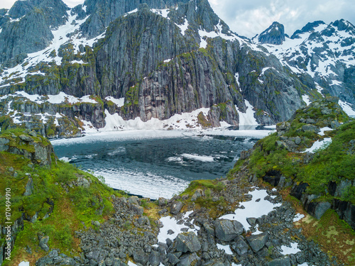 The Trollfjord in the Lofoten Islands, Norway photo