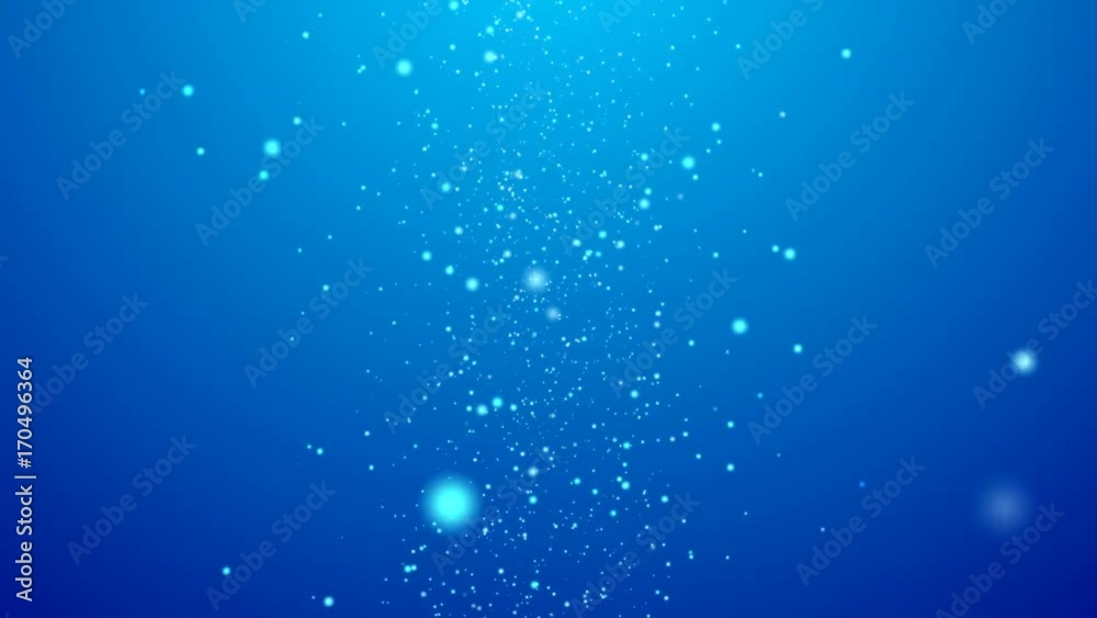 Blauer Hintergrund mit animierten Partikeln - Glitzernde Partikel mit dynamischer bewegung