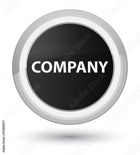 Company prime black round button