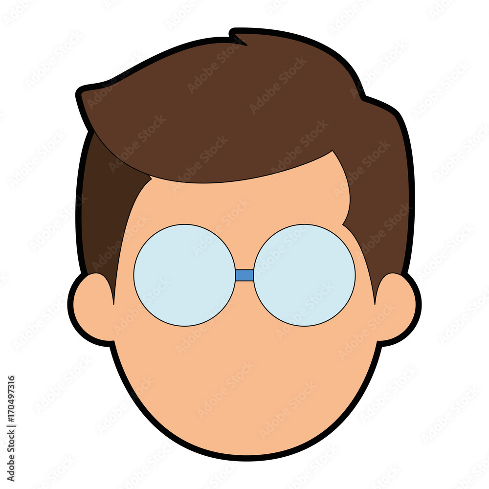young man head avatar character vector illustration design young man head avatar character vector illustration design