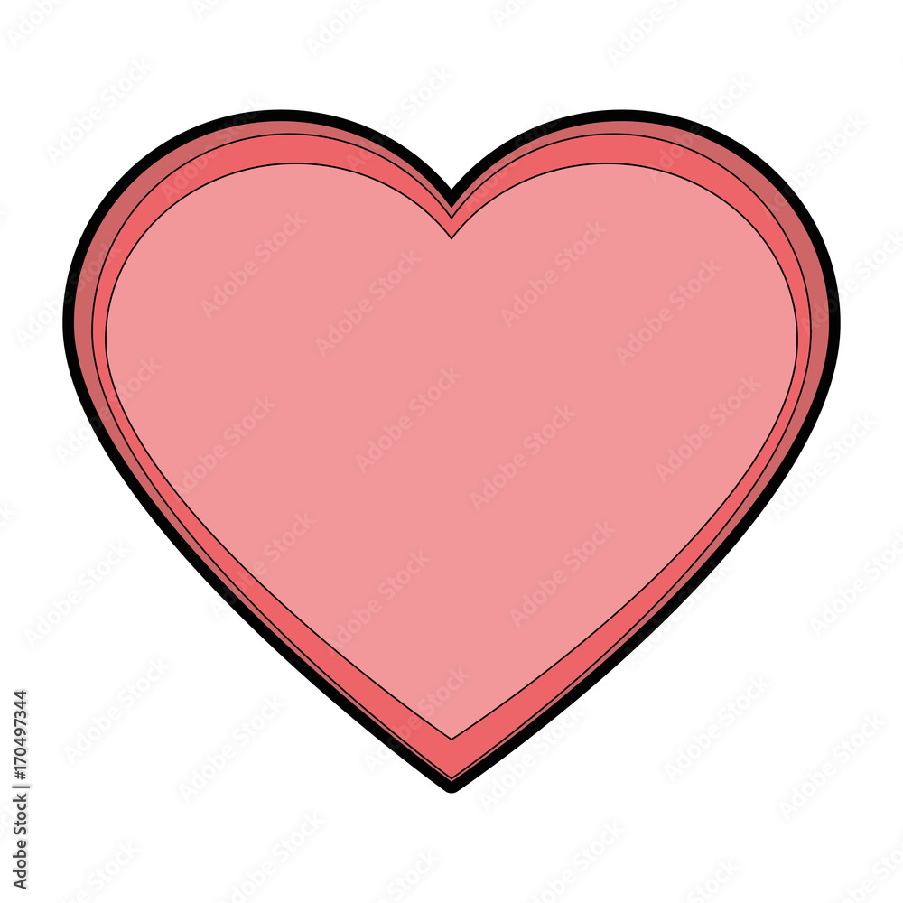 heart love decoration icon vector illustration design