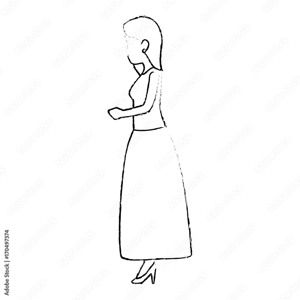 cute wife avatar character vector illustration design cute wife avatar character vector illustration design