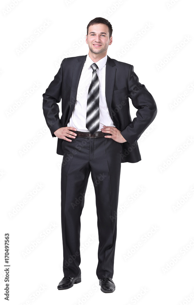 Portrait of a handsome business man isolated on white. Portrait of a handsome business man isolated on white.