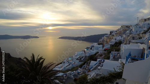 City Scape of a Greek Island in Europe