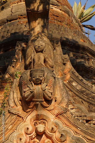 Ancient Buddhist stupas photo