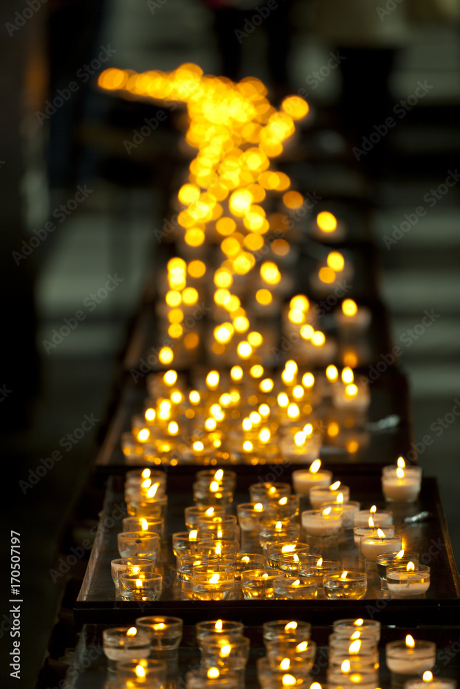 Candles In The Church Of Our Lady, Bruges