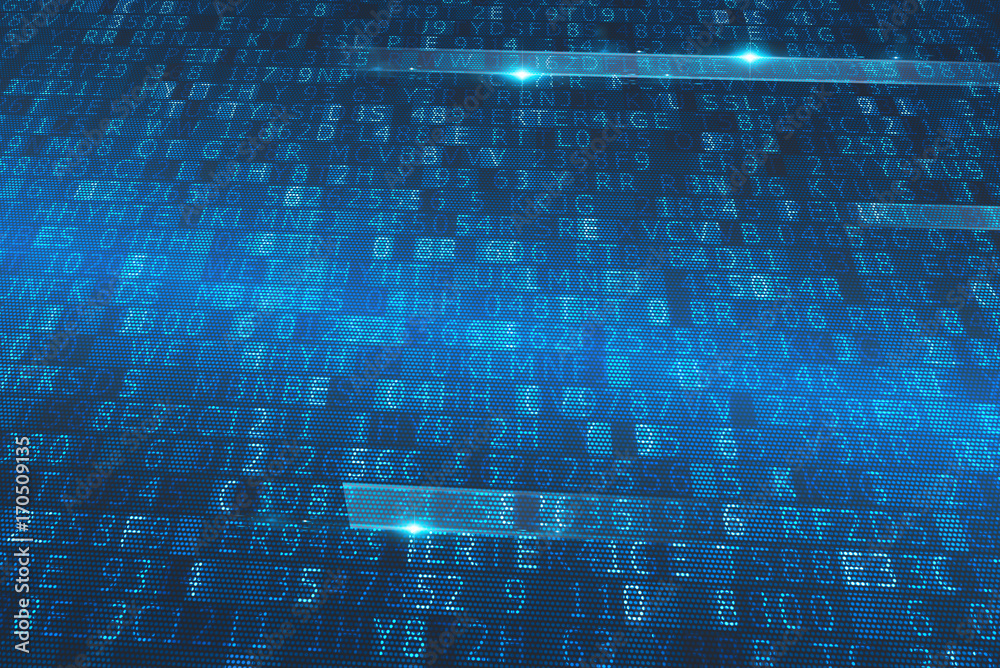 Obraz premium Internet crypted code. Concept of internet security