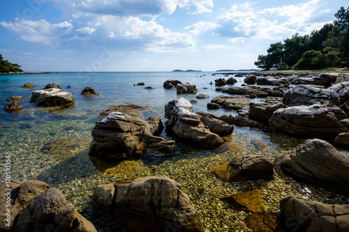 Rovinj Croatia rocky seaside © Rick Lohre