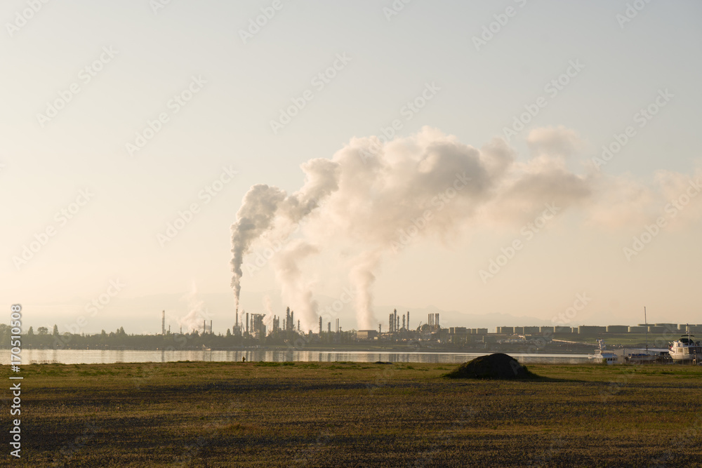 some and steam from and industrial plant some and steam from and industrial plant