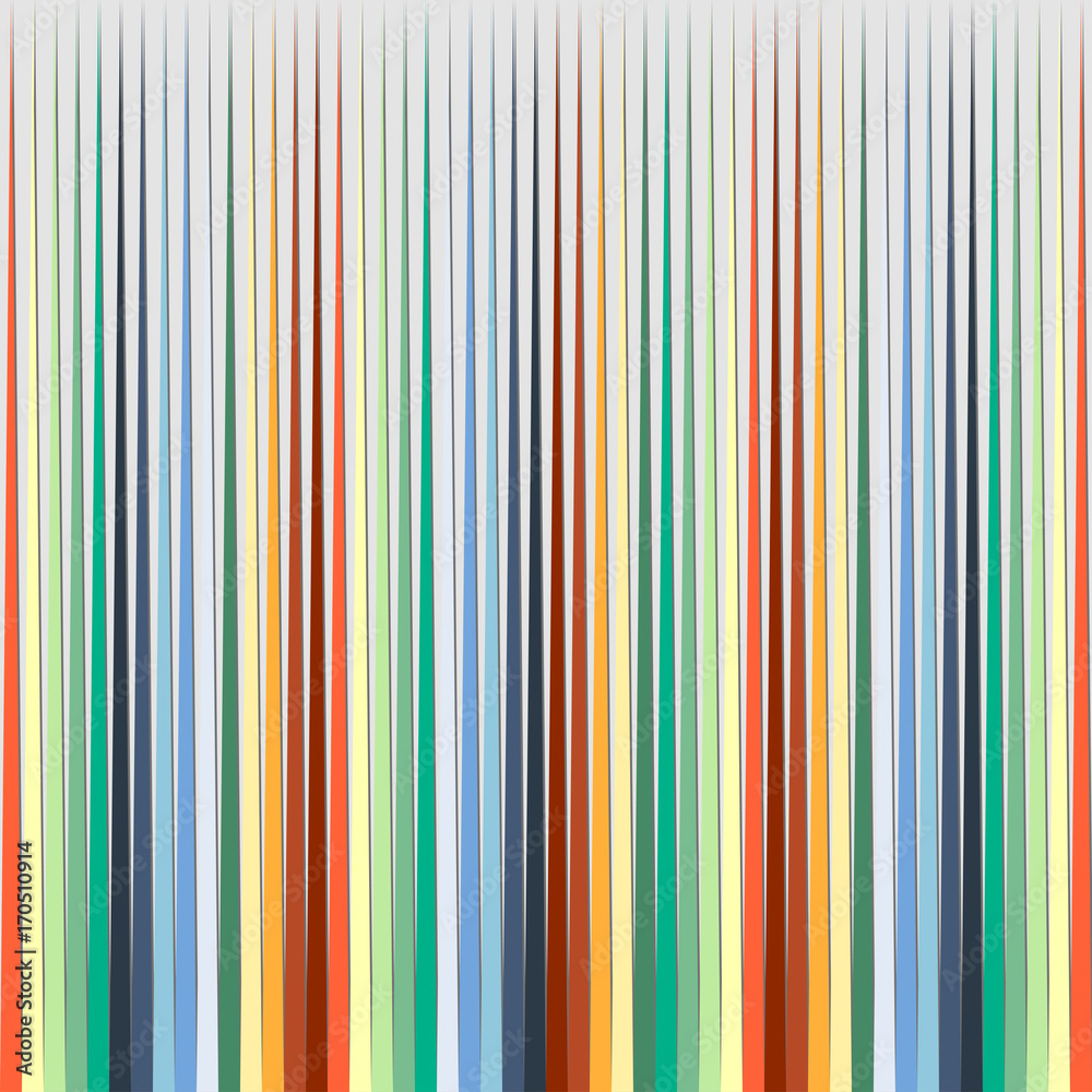 Obraz premium Abstract colorful straight lines on gray background. pattern Vector background.