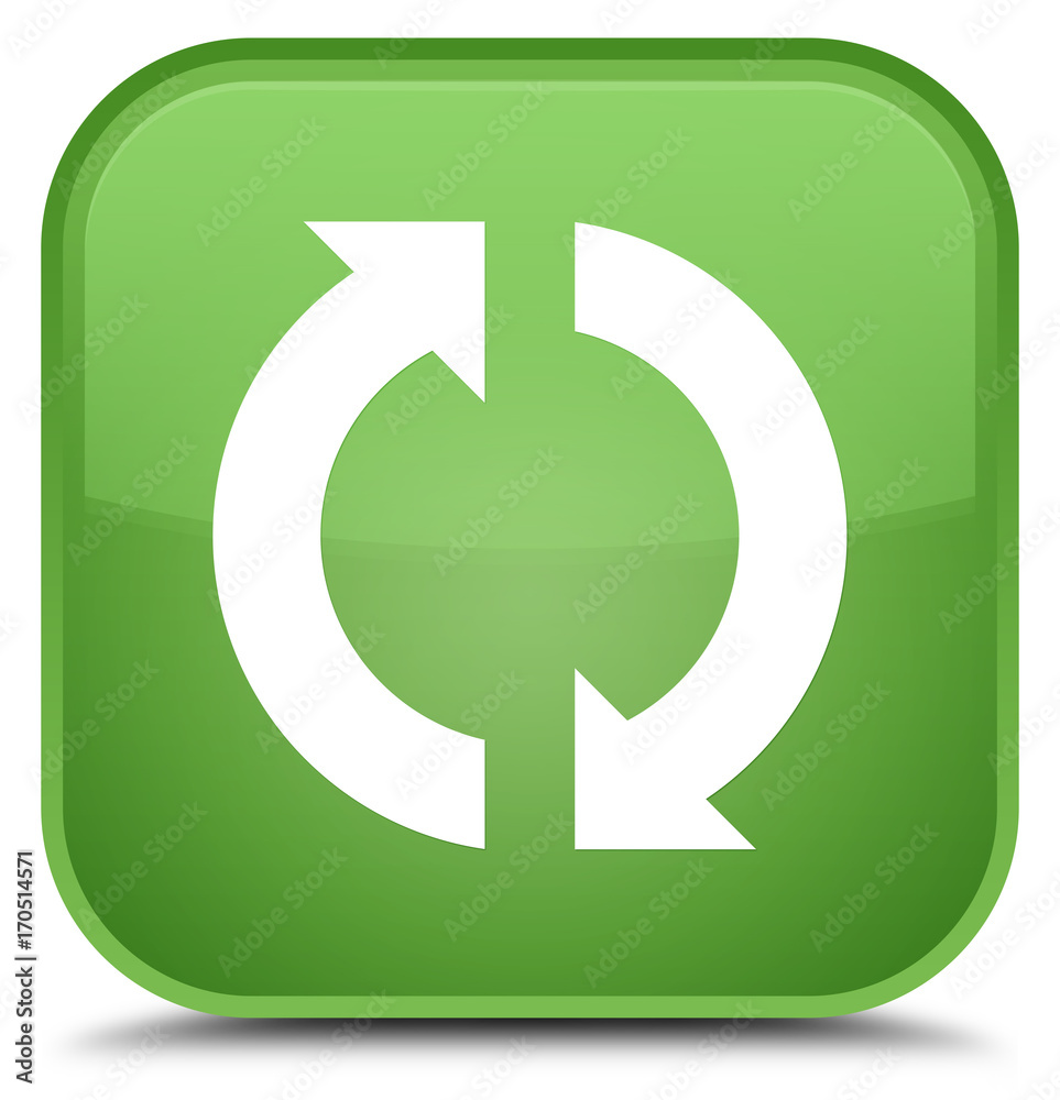 Update icon special soft green square button Update icon special soft green square button
