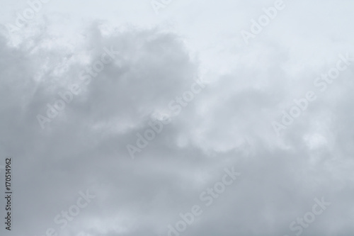 Rainy (or rain) cloud, gray color background