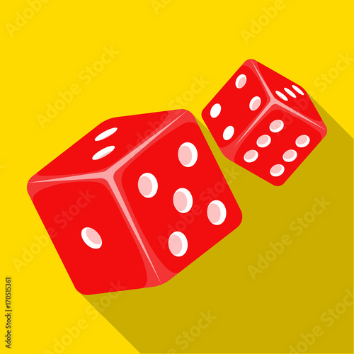 Game single icon in flat style.Game, vector symbol stock illustration web.