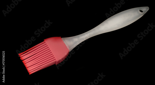 Silicone Pastry Brush isolated on black