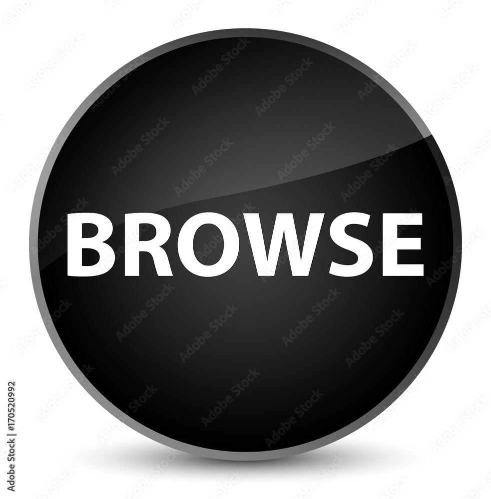 Browse elegant black round button Browse elegant black round button