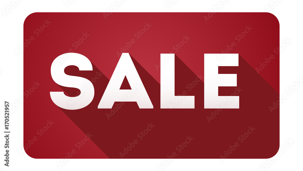 Sale, design of icon. Simple and flat sign with long shadow on white background. Sales promotion symbol. Sale, design of icon. Simple and flat sign with long shadow on white background. Sales promotion symbol.