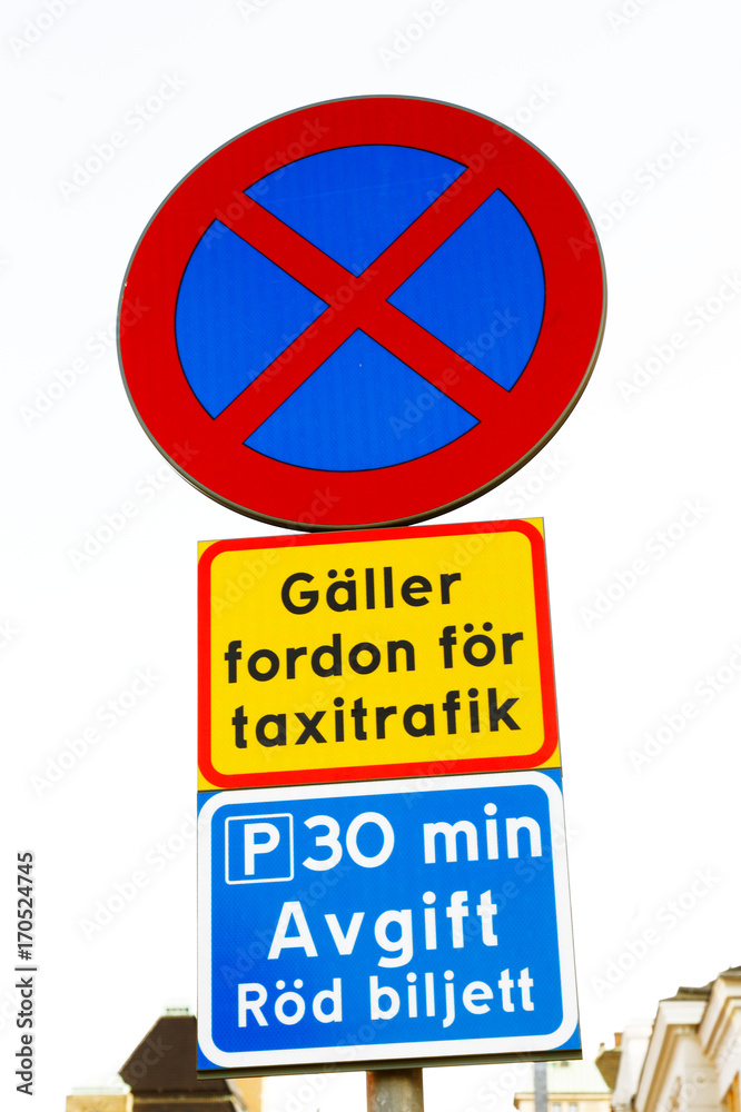 Stoppförbud för taxifordon Stoppförbud för taxifordon