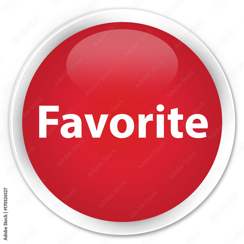 Favorite premium red round button Favorite premium red round button