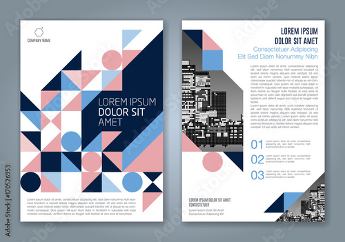 Abstract minimal geometric background for business annual report book cover brochure flyer poster