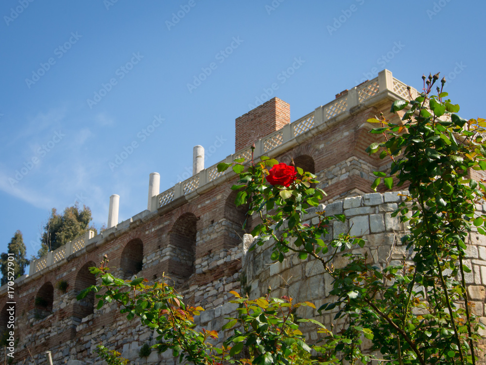 Fototapeta premium Selcuk Izmir Turkey, St. John Church archeological site.
