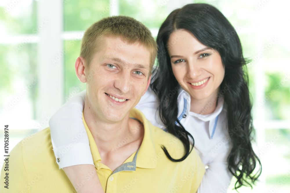Cheerful young couple Cheerful young couple
