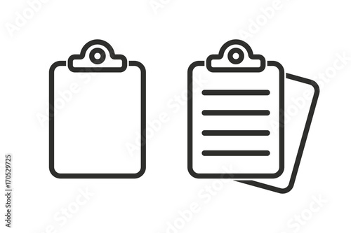 Clipboard vector icon.