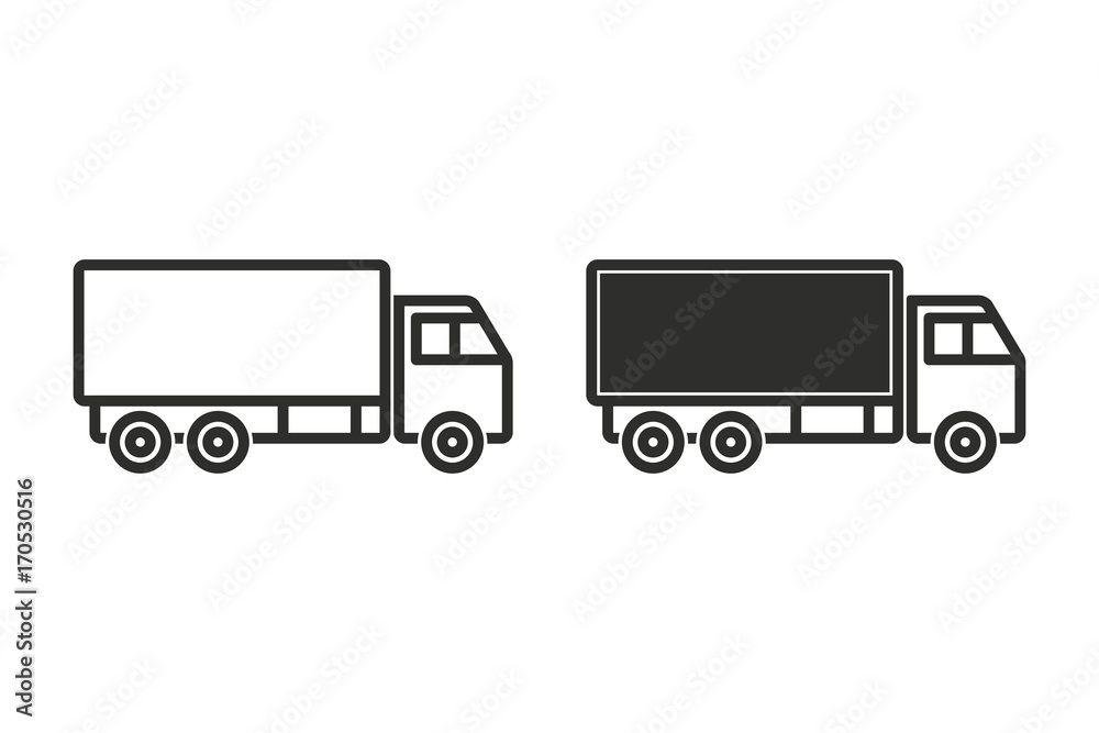 Truck vector icon.