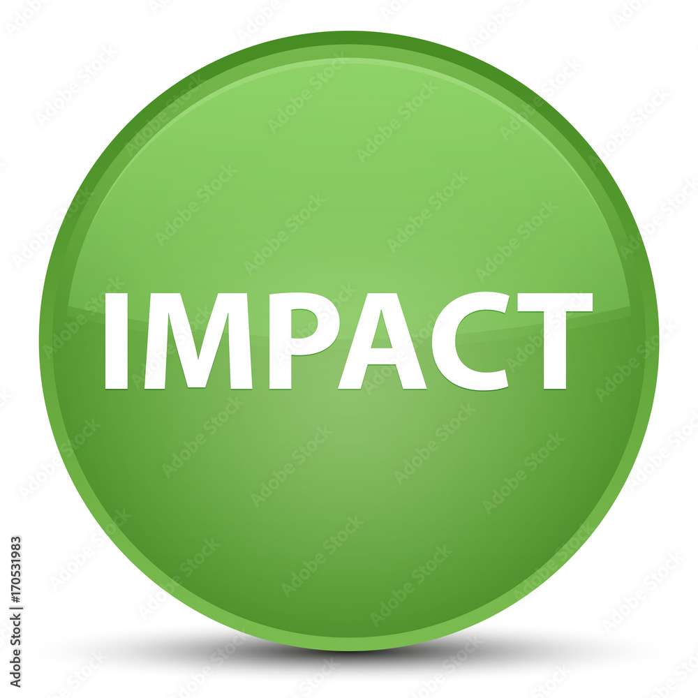 Impact special soft green round button Impact special soft green round button