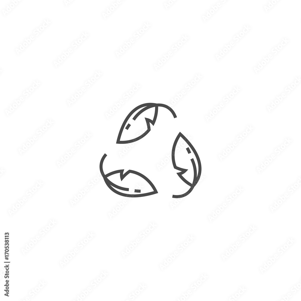 Recycling ecology thin line icon. Protection of the environment and nature linear sign. Ecological symbol for infographic, website or app. Recycling ecology thin line icon. Protection of the environment and nature linear sign. Ecological symbol for infographic, website or app.