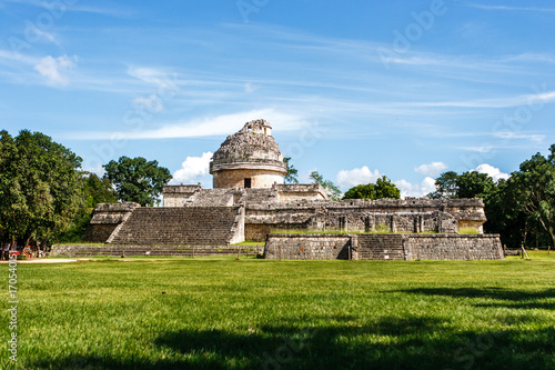Ancient observatory at Chichen Itza, Yucatan, Mexico
