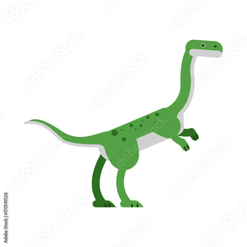 Cute cartoon hypsilophodon dinosaur © Happypictures