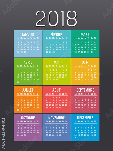 Calendrier Agenda 2018