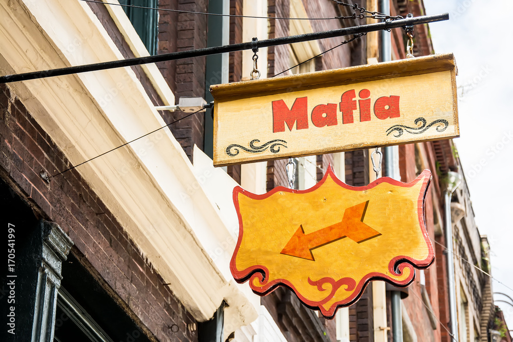 Obraz premium Schild 258 - Mafia