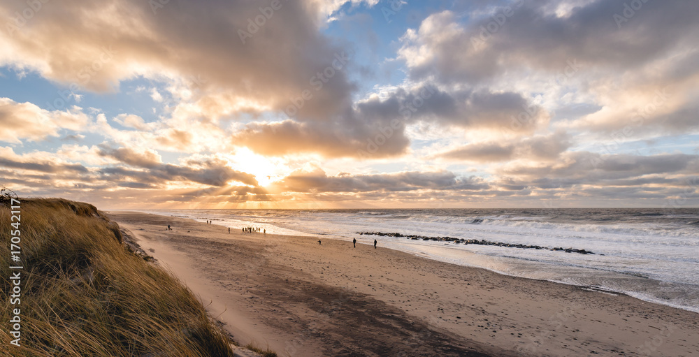 Danish beach coastline