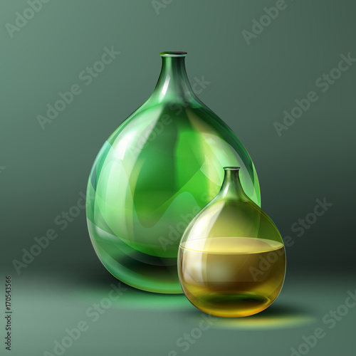 Vintage round bottle