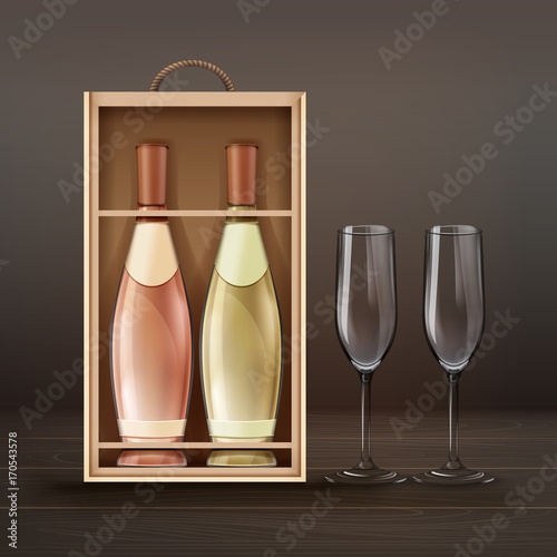 Set of champagne