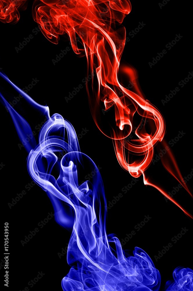 red fire and blue fire background,Red and blue fire on balck background Stock Photo Adobe Stock